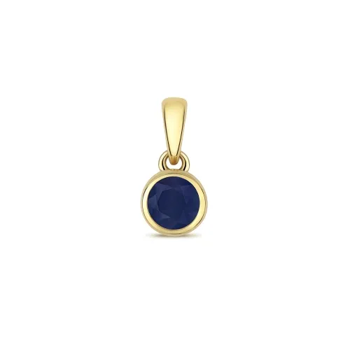 Sapphire Pendant September Birthstone 0.34ct 9ct Gold